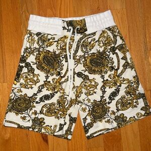 Versace White Gold Shorts 🔥